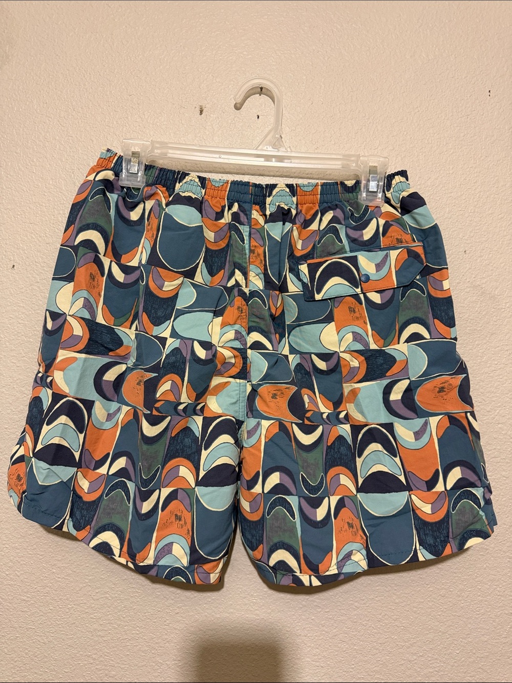 Patagonia Men’s Baggies Multicolor Abstract Shorts Adventure 5” Hybrid Outdoor - Picture 6 of 6